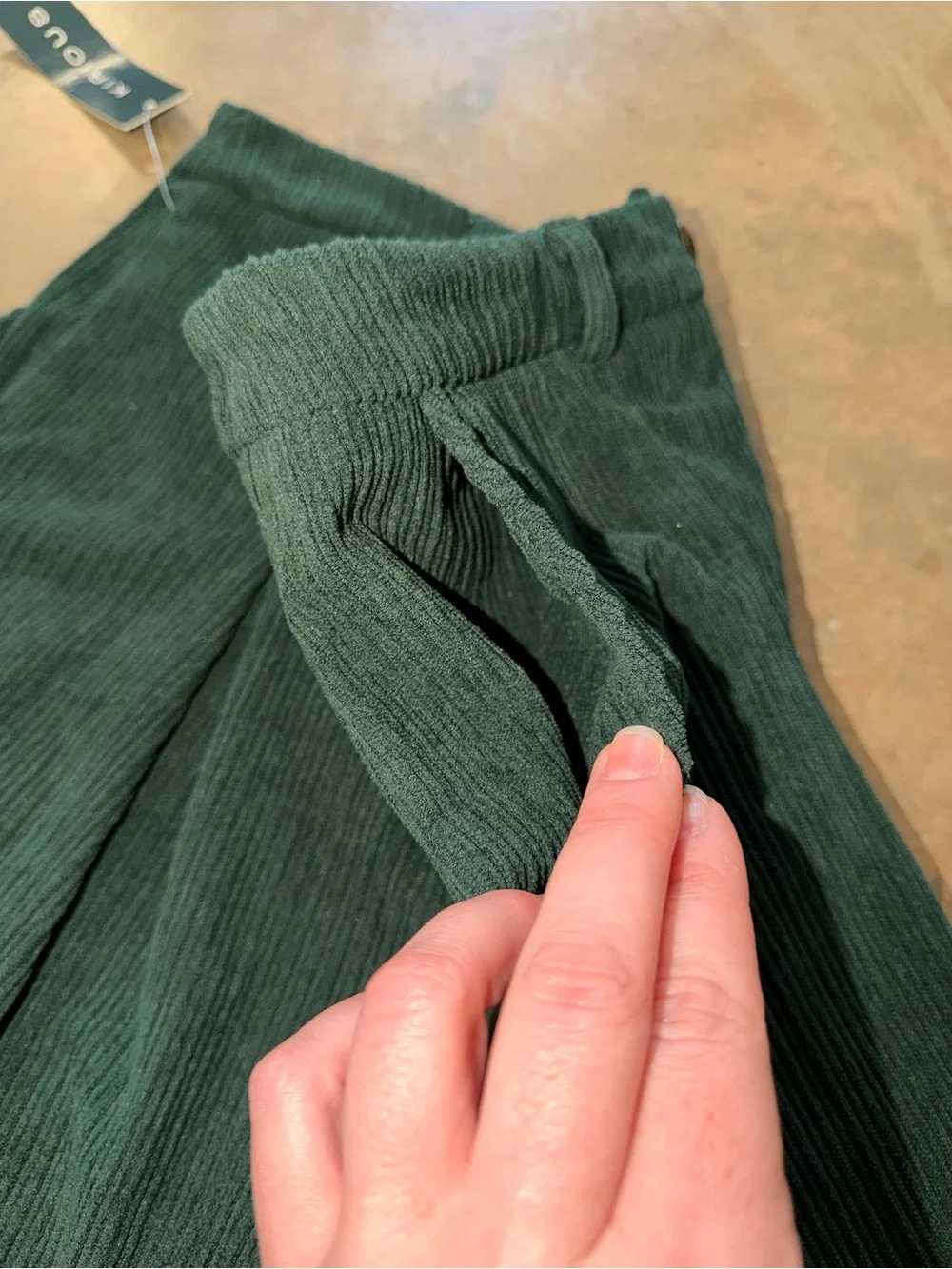 Kirious Green Corduroy Skort Small Pleated Mini Fall Preppy NWT